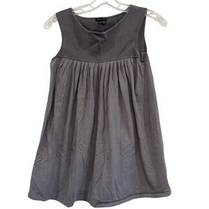 Theory Grey Sleeveless Top Pleated Shirt Size P/TP Chic Casual